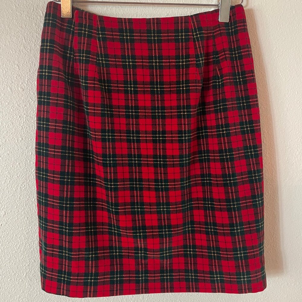 Talbots Plaid Mini Skirt Size‎ 4P